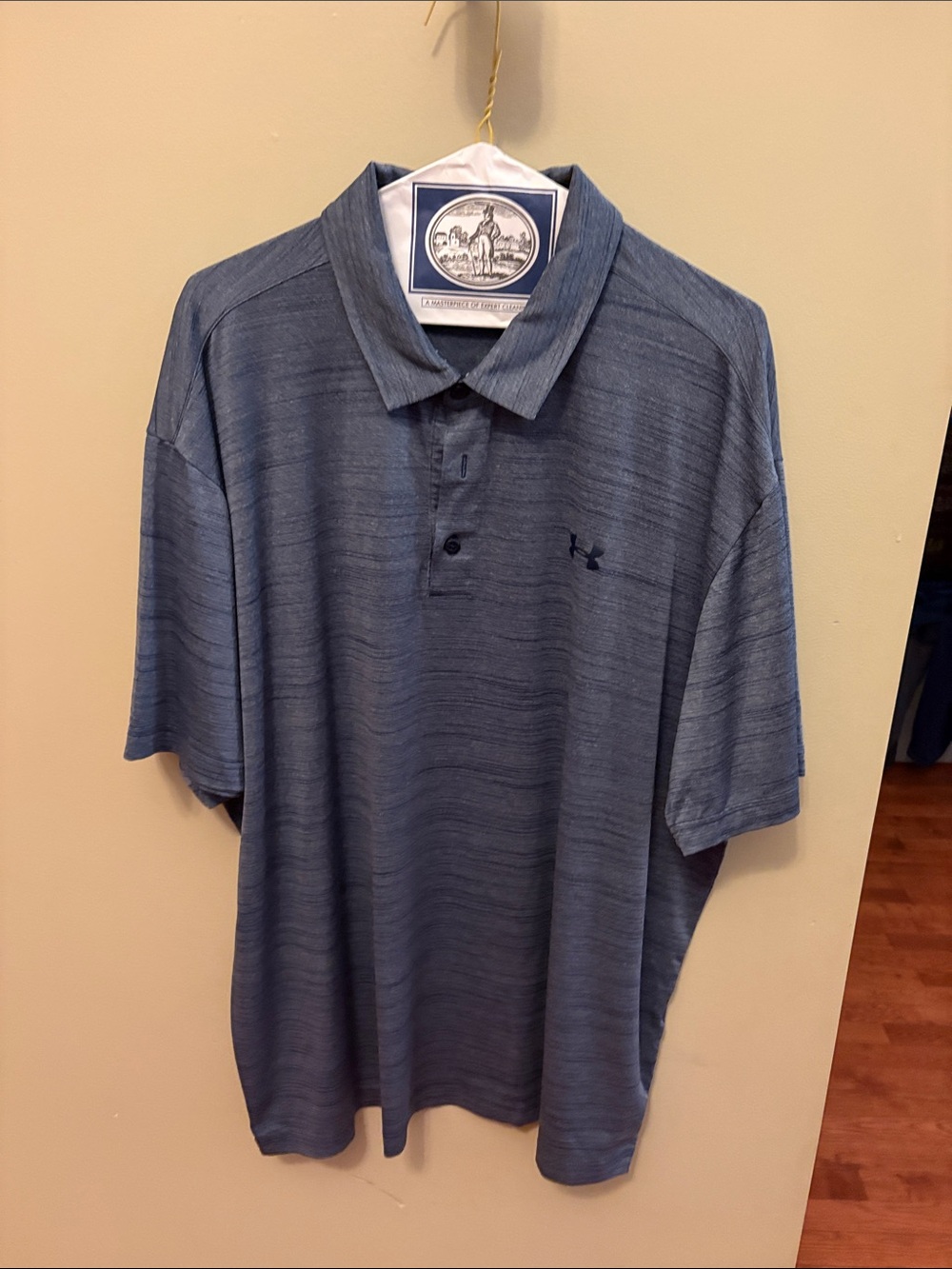 Under Armour Men’s Heathered Blue Polo